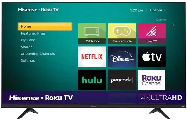 Like New 65-inch Hisense 4K Smart TV w\Feet & Remote