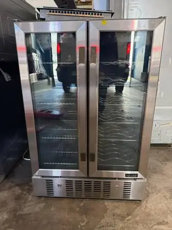 NewAir Stainless Steel Open Box 24” Wide Beverage/Wine Fridge
