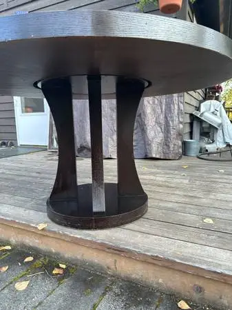 Sturdy table with chsirs