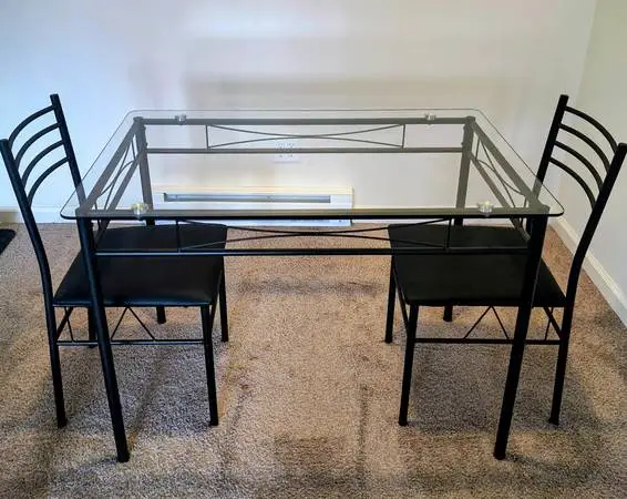 Dining table and 2 chairs