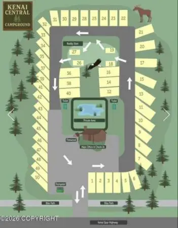 Kenai Central Campground with 50 sites