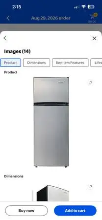 New, Barely Used Refrigerator For Sale