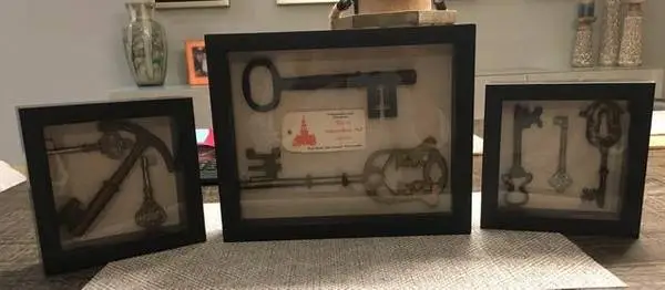 3-Piece Framed Decorative Key Set