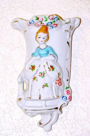 Ceramic Wall Pocket .