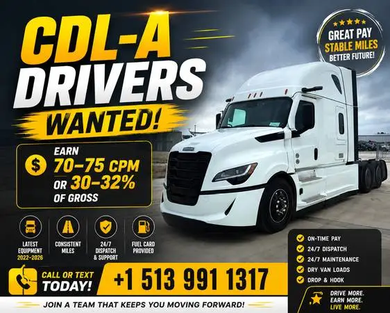 CDL OTR Solo Company , Lease & Owner Operators