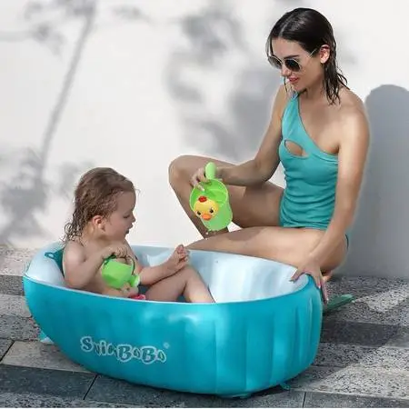 Like New - Swimbobo Inflatable Baby Bath Tub/Travel Mini Swimming Pool
