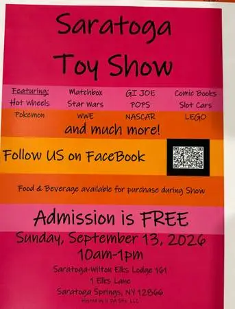 The Saratoga Toy Show 9/13 10am-1pm