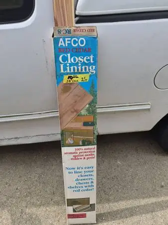 Aromatic red cedar closet liner 9.5 sq. Ft. $10 OBO