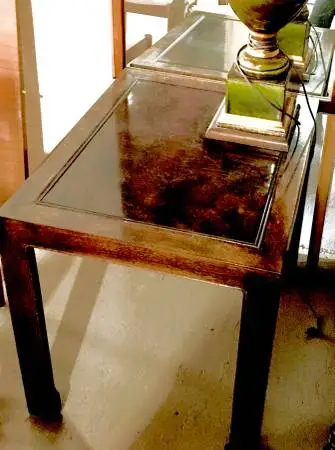 Mid Century Modern Side Milo BAUGHMAN style side & coffee table set -
