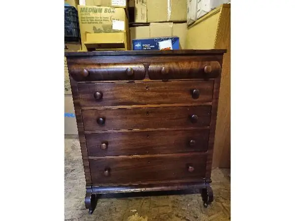 Mahogany Bureau Antique solid wood 6 draws...