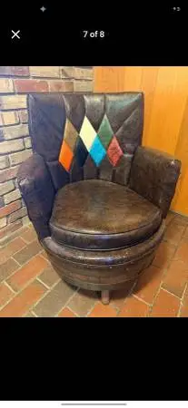 Vintage Whiskey Barrel Chair