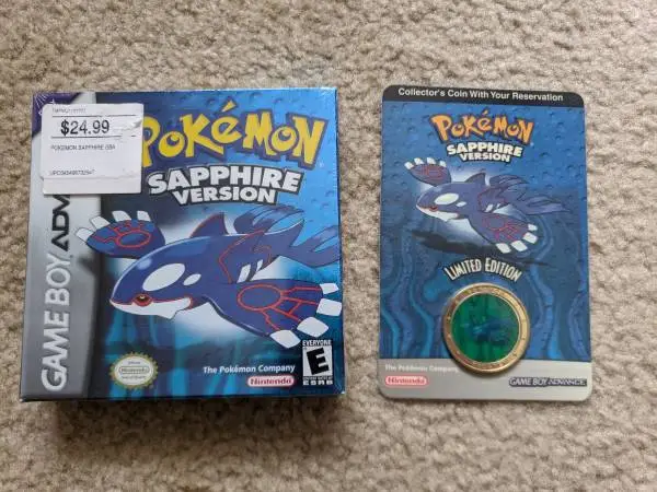 SEALED Pokémon Sapphire game