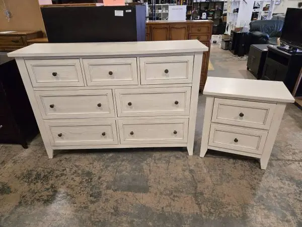 Habitat for Humanity Restore –Magnussen White Dresser & Nightstand Set