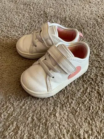 Like New - Carters Baby Girls Emily First Walk Sneakers size 4T