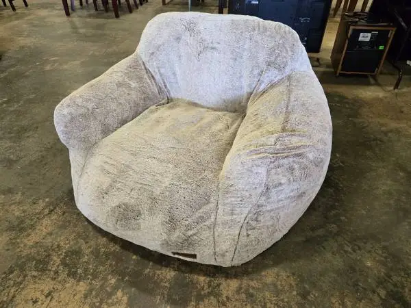 Habitat for Humanity Restore – Giant Fleece Upholstered Floor Armchair