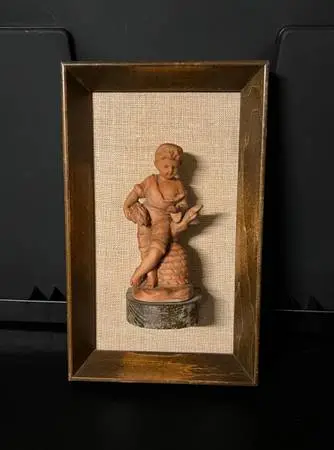 Vintage Three-Dimensional 20th Century WALL ART Figurine by B & S Creations