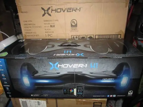 Hover-1 Sealed Box New H1 Hoverboard LED Lights Black 264 lbs