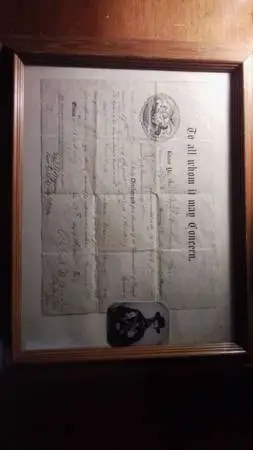 1863 Civil War Shoulders Discharge