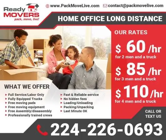 👍 RELIABLE MOVING SERVICE! 👍 🏃‍♂️ MOVERS IN CHICAGO AND BURBS (