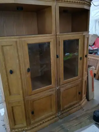 Lighted Entertainment cabinet for sale.