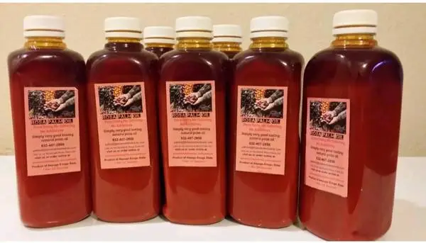 Edible organic red palm oil 1L