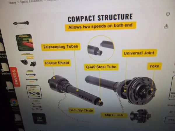 PTO DRIVE SHAFT-NEW