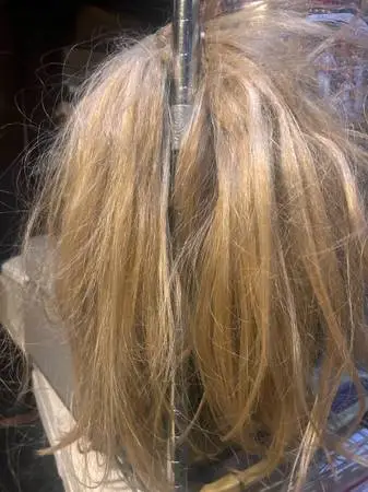 16.5 inch Blonde Hair Wig like human hair