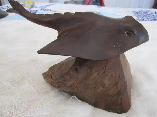 Wood Carving-Manta Ray