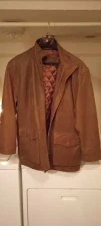 Mens Mid-length Leather Jacket