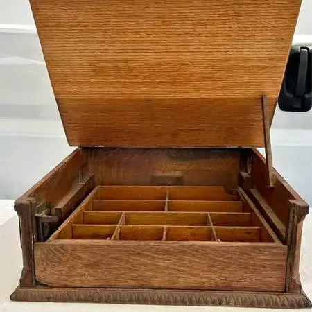 Antique wood old general store box