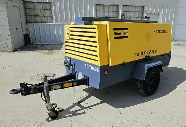 Atlas Copco XATS 375CFM Towable Diesel Air Compressor (822 hrs)
