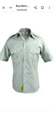 class a army green dress shirts lg 16 1/2 $10 also for $10 slacks 36 L