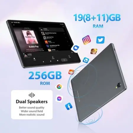Android Tablet 19GB RAM 256GB Storage
