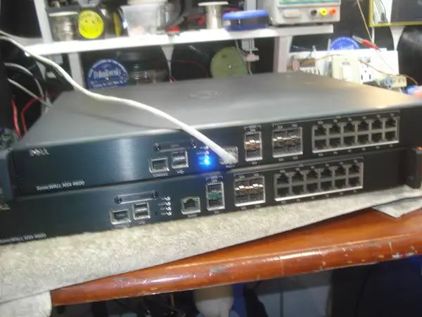 Dell SonicWall 2 unit NSA 4600 fire wall