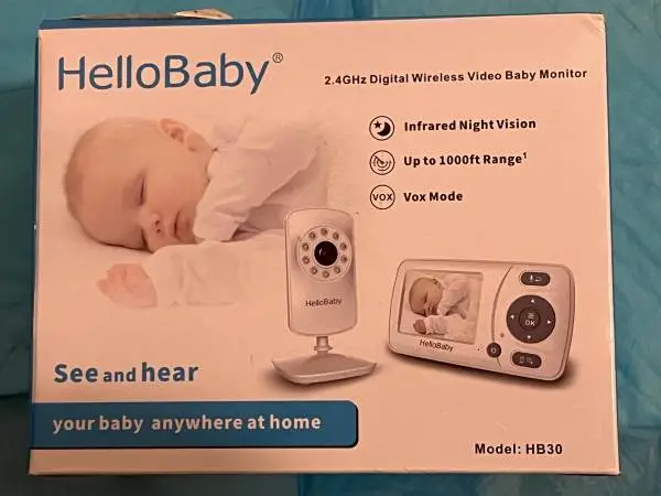 Hello Baby HB30 Video Baby Monitor Camera Infrared Night Vision
