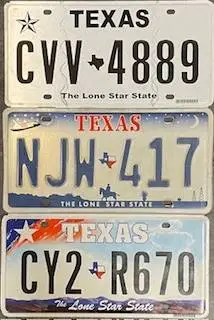 Texas License Plates