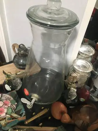 Old soda fountain tea  dispenser