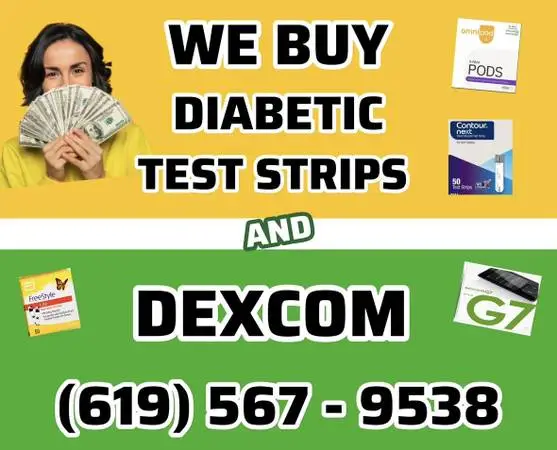 Cash For Diabetic Test Strips and Dexcom supplies