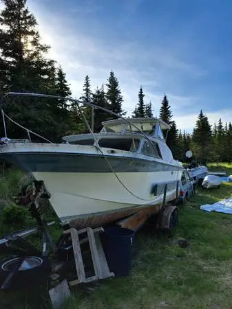 Uniflite boat on trailer. O.B.O/Trade