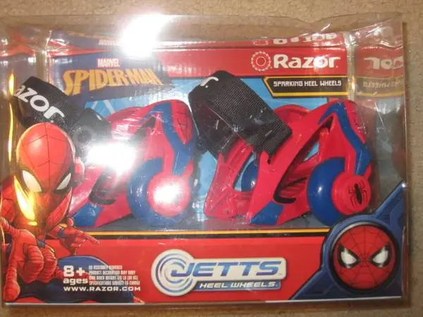 Razor Spider-Man New in Box Jetts Heel Wheels