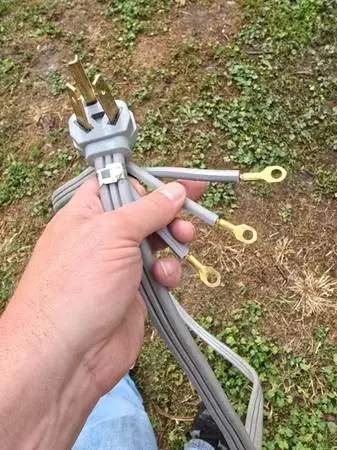 220v dryer whip, three prong