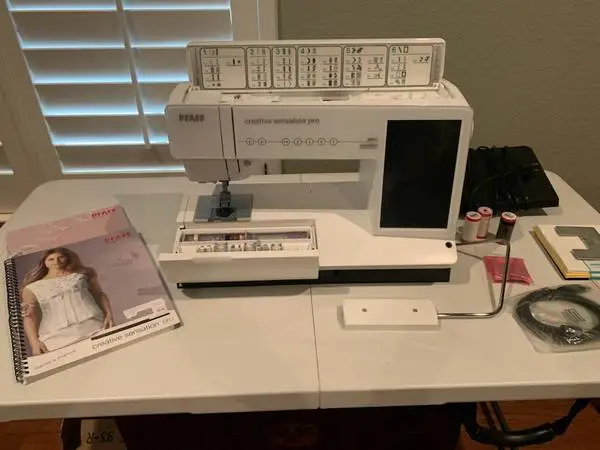 Pfaff Creative Sensation Pro with Embroidery Unit and Carrying Cases