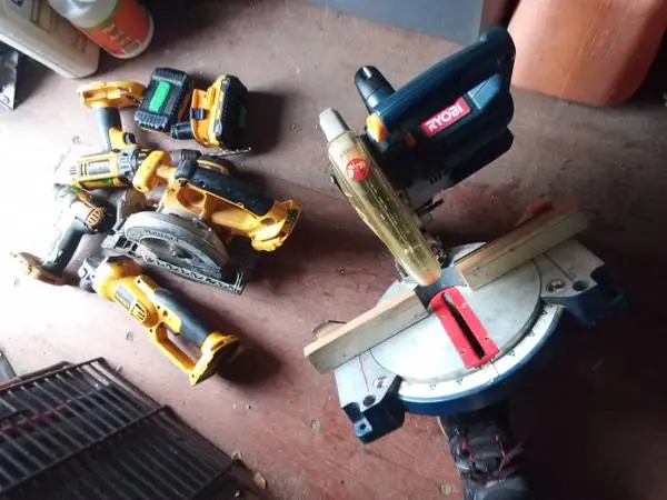 DeWalt cordless tools 8 1/4 Ryobi chop saw cordless