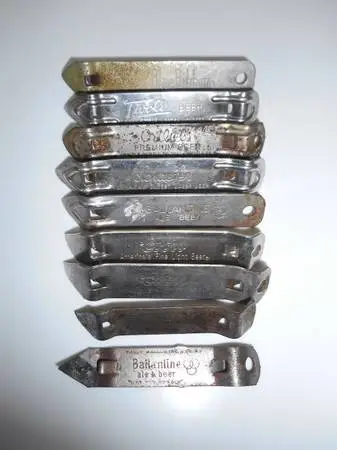 Group of 10 advertising beer can/ bottle openers