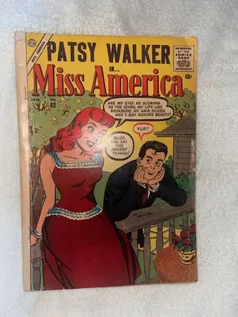 patsy Walker is Miss America 1957 comic book #82 Atlas Comics