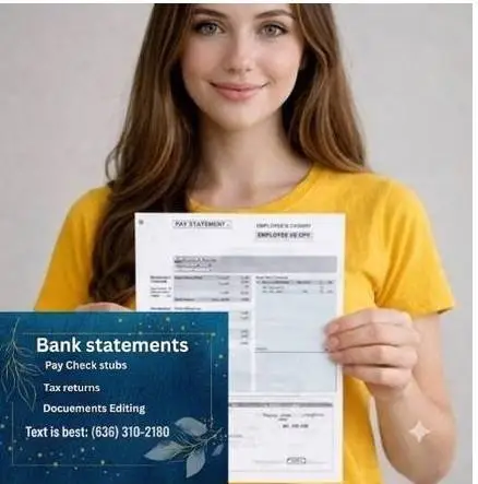 Need Help Renting or Buying? Docs creator - statement, pay stubs & mor