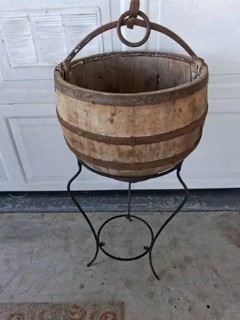 19 century rice bucket