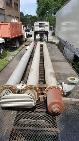 24 FOOT LONG THREE TIER STAINLESS STEEL HEAT EXCHANGER