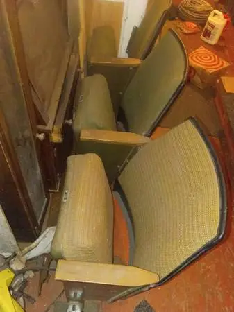 4 1970 movie theater seats flip up $100