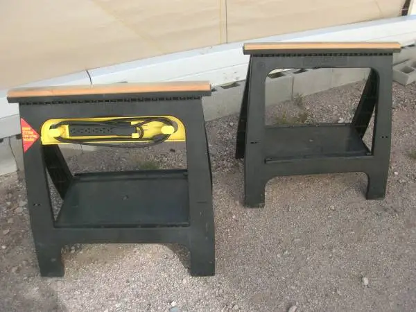 Crawford Storehorse Folding Sawhorses with Cord ‘n Plug